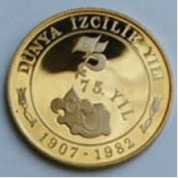 Dünya İzciliğinin 75.YILI Altın Hatıra Parası