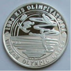 1984 KIŞ Olimpiyatları Gümüş Hatıra Parası