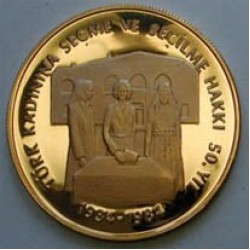 Türk Kadınlarının 50.YILI Altın Hatıra Parası