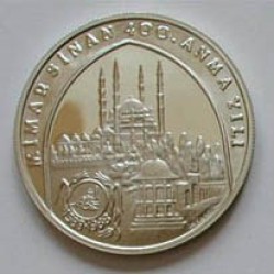 Mimar Sinan 1988 Gümüş Hatıra Parası
