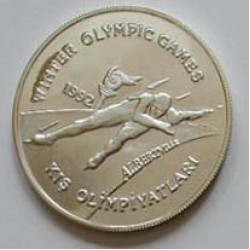 1992 KIŞ Olimpiyatları Gümüş Hatıra Parası