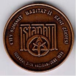 Habitat II Kent Zirvesi İstanbul Bronz Hatıra Parası