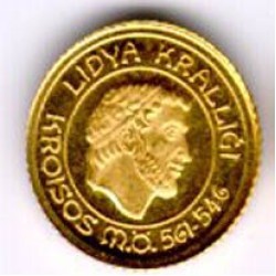 Lidya Kralı KROISOS Altın Hatıra Parası
