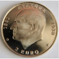 2 Euro Cupro Nikel Parlak Hatıra Parası