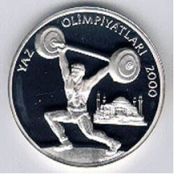 Yaz Olimpiyatları 2000 HALTER Gümüş Hatıra Parası
