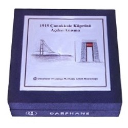 1915 Çanakkale Köprüsü Gümüş Kutulu Hatıra Parası