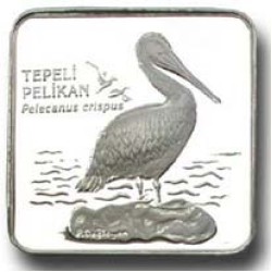 Tepeli Pelikan Gümüş Hatıra Parası