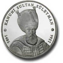 Kanuni Sultan Süleyman Gümüş Hatıra Parası