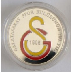 Galatasaray 100.YILI Mineli KF Gümüş Hatıra Parası
