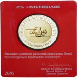 23.UNIVERSIADE Pirinç-Nikel-Kırmızı Hatıra Parası