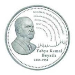 Yahya Kemal Beyatlı Gümüş Hatıra Parası