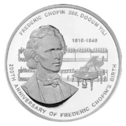 Frederic Chopin 200.Doğum YILI Gümüş Hatıra Parası