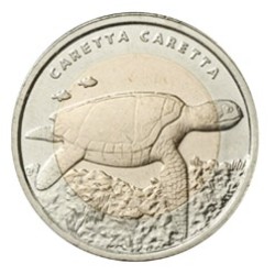 Su Kaplumbağası Bimetal Hatıra Parası