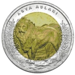 Asya Aslanı Bimetal Hatıra Parası