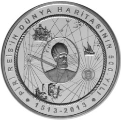 Piri Reis'in Dünya Haritasının 500. Yılı Gümüş Hatıra Parası