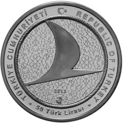 Türk Hava Yollarının Kuruluş Yıldönümü Gümüş Hatıra Parası