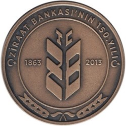 Ziraat Bankası'nın 150. Yılı Bronz Hatıra Parası