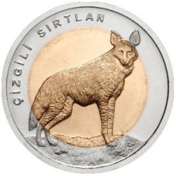 Çizgili Sırtlan Bimetal Hatıra Parası
