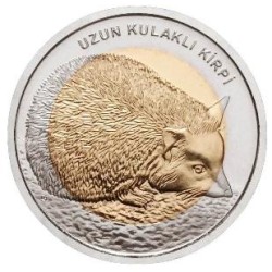 Uzun Kulaklı Kirpi Bimetal Hatıra Parası