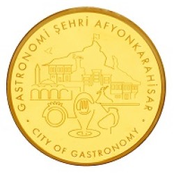 Afyonkarahisar Gastronomi Şehri Gümüş Altın Kaplama Hatıra Parası