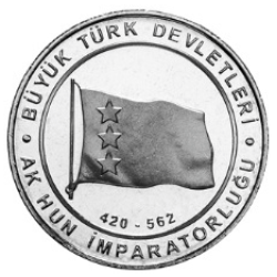 Ak Hun İmparatorluğu Bimetal Hatıra Parası