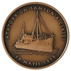 Atatürk’ün Samsun’a Çıkışının 100. Yılı Bronz Hatıra Parası