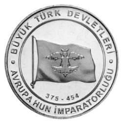 Avrupa Hun İmparatorluğu Bimetal Hatıra Parası