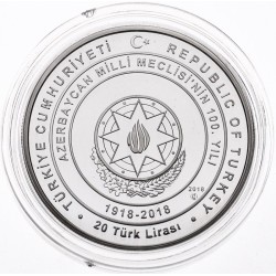 Azerbaycan Milli Meclisinin 100.Yılı Gümüş Hatıra Parası