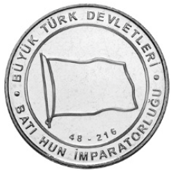 Batı Hun İmparatorluğu Bimetal Hatıra Parası