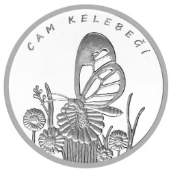 Cam Kelebeği Gümüş Hatıra Parası