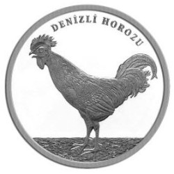 Denizli Horozu Gümüş Hatıra Parası
