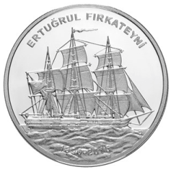 Ertuğrul Fırkateyni 125.Yıl Gümüş Hatıra Parası