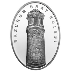Erzurum Saat Kulesi Gümüş Hatıra Parası