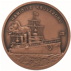 Hamidiye Kruvazörü Bronz Hatıra Parası