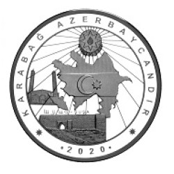 Karabağ Azerbaycandır Gümüş Hatıra Parası