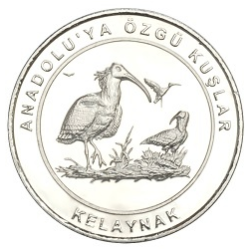 Anadoluya Özgü Kuşlar Kelaynak Bimetal Hatıra Parası