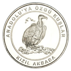 Anadoluya Özgü Kuşlar Kızıl Akbaba Bimetal Hatıra Parası