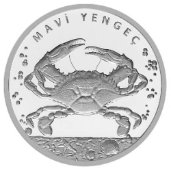Mavi Yengeç Gümüş Hatıra Parası