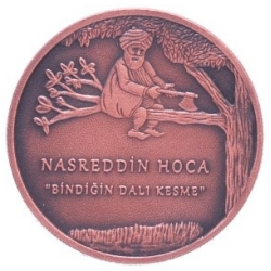 Nasreddin Hoca 4 Bronz Hatıra Parası