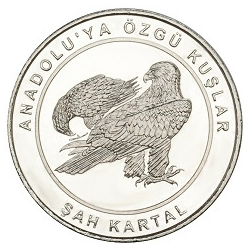 Anadoluya Özgü Kuşlar Şah Kartal Bimetal Hatıra Parası