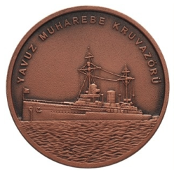 Yavuz Muharebe Kruvazörü Bronz Hatıra Parası
