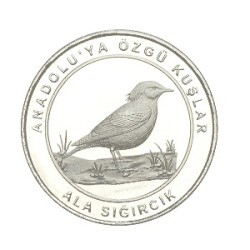 Anadoluya Özgü Kuşlar Ala Sığırcık Bimetal Hatıra Parası