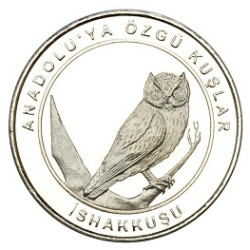 Anadoluya Özgü Kuşlar İshak Kuşu Bimetal Hatıra Parası