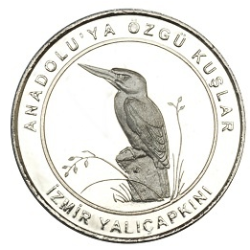 Anadoluya Özgü Kuşlar İzmir Yalıçapkını Bimetal Hatıra Parası