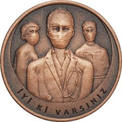 Koronavirüs Bronz Hatıra Parası