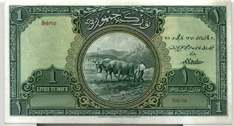 1.Emisyon 1 Türk Lirası