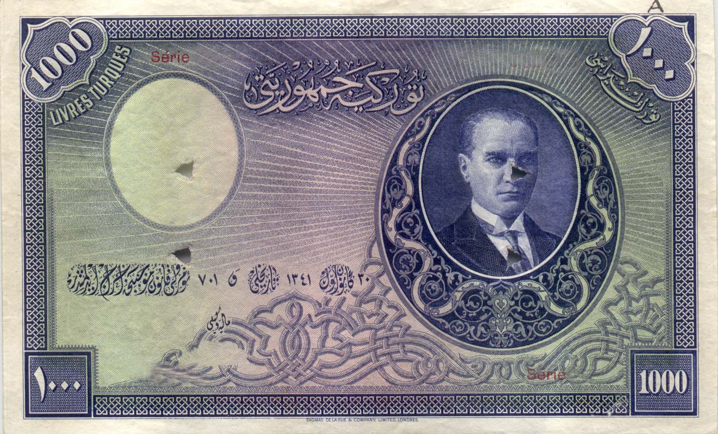 1.Emisyon 1000 Türk Lirası 