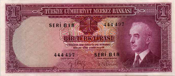 3.Emisyon 1 Türk Lirası