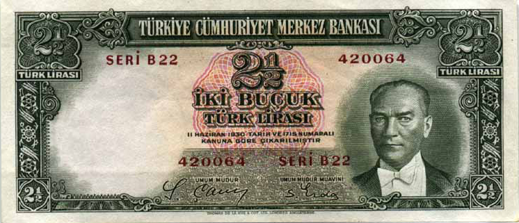 2.Emisyon 2.5 Türk Lirası 