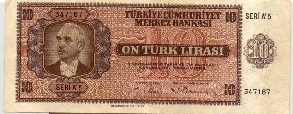 3.Emisyon 10 Türk Lirası